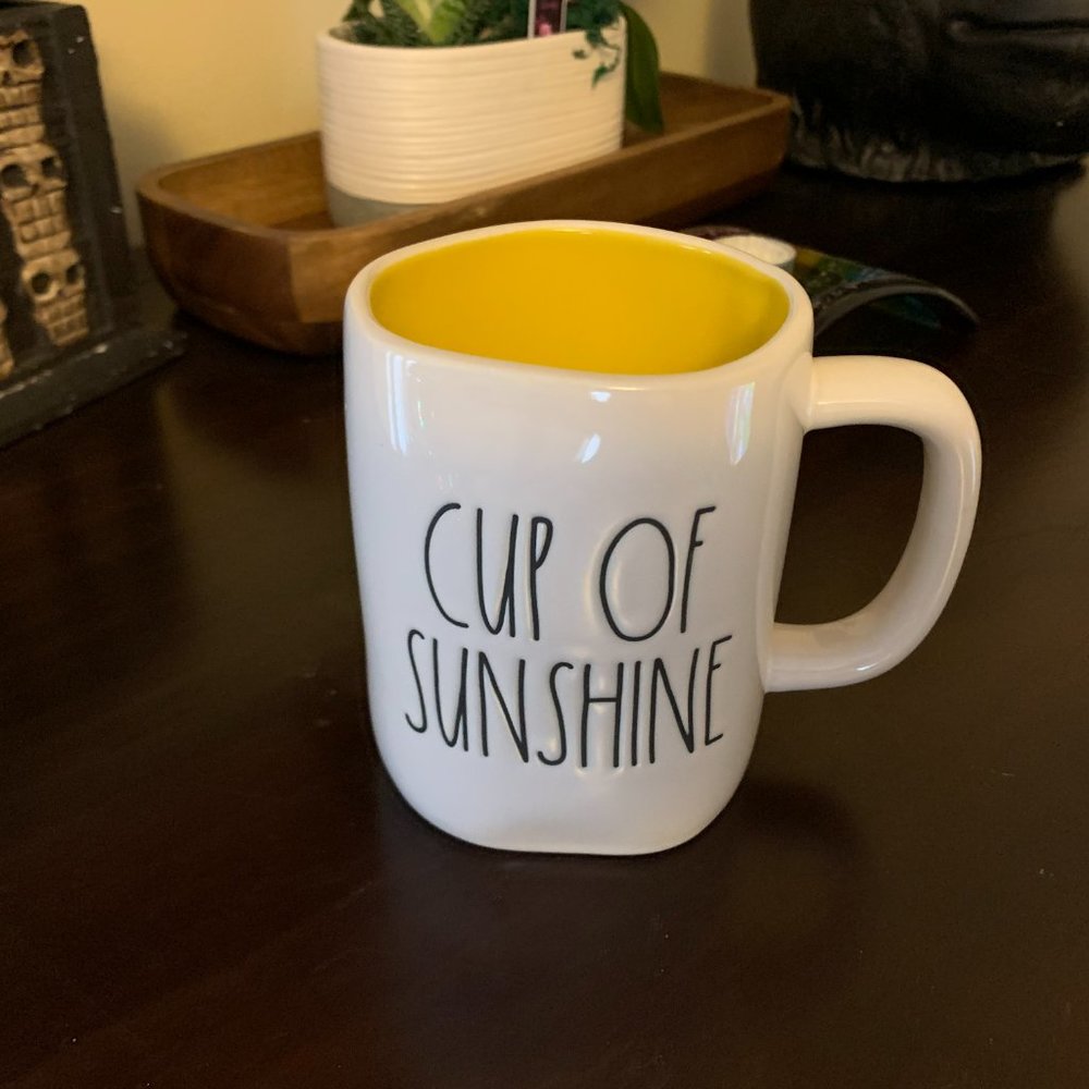 Rae Dunn Cup of Sunshine, Cup of Sunshine Coffee Mug, Farmhouse Mug, Heavy Mug